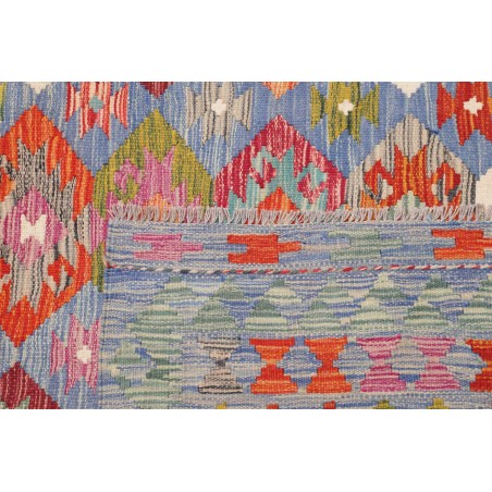 Tappeto Kilim Afghanistan marrone azzurro 252x338