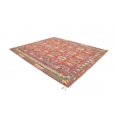 Tappeto Kilim Afghanistan rosso bianco 253x292