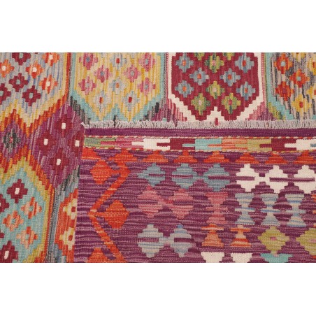 Tappeto Kilim Afghanistan rosso bianco 254x346
