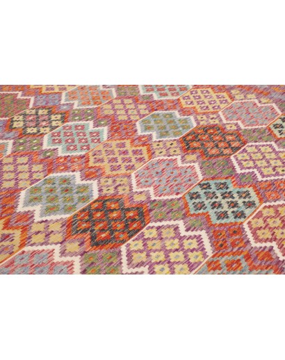 Tappeto Kilim Afghanistan marrone azzurro 255x344