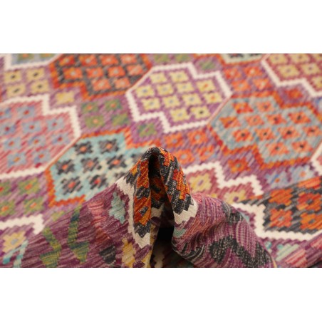 Tappeto Kilim Afghanistan marrone azzurro 255x344