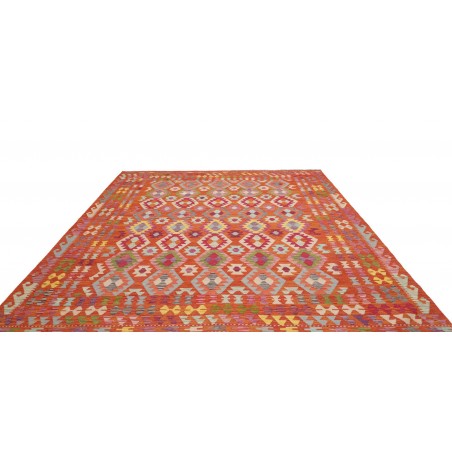 Tappeto Kilim Afghanistan rosso beige 255x293
