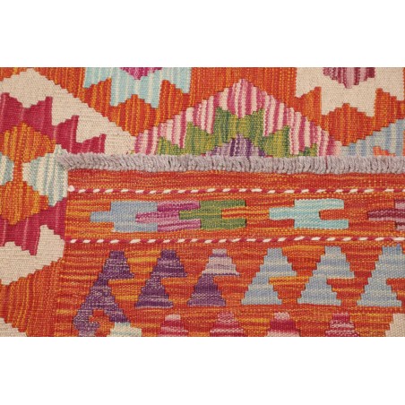 Tappeto Kilim Afghanistan rosso beige 255x293