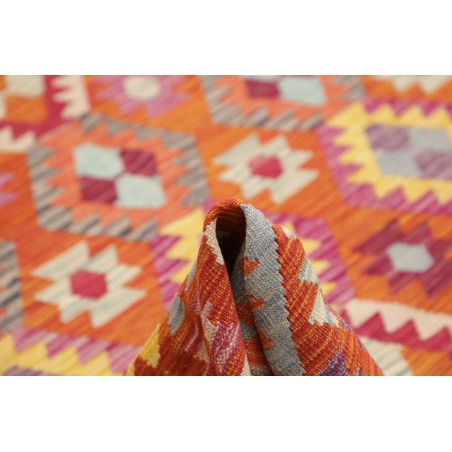 Tappeto Kilim Afghanistan rosso beige 255x293