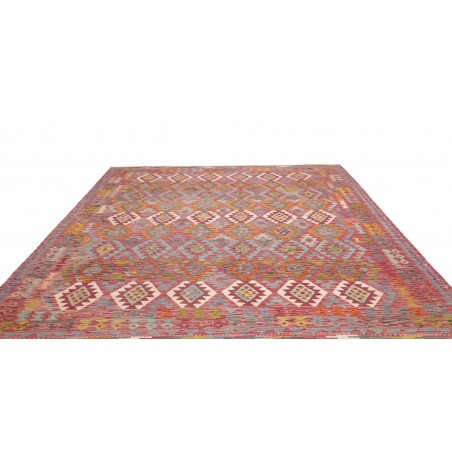 Tappeto Kilim Afghanistan marrone bianco 255x296