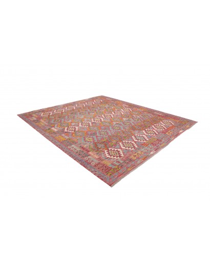 Tappeto Kilim Afghanistan marrone bianco 255x296