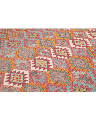 Tappeto Kilim Afghanistan marrone bianco 255x296