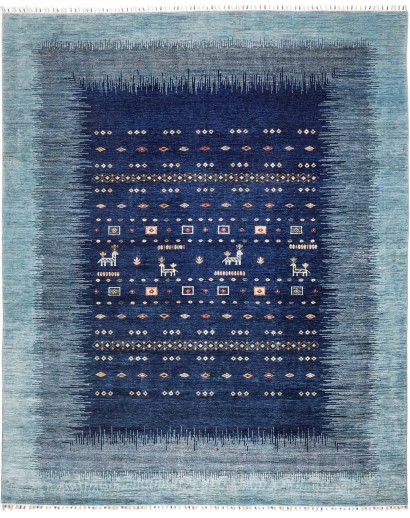 Tappeto Siva Pakistan grigio bianco 248x305