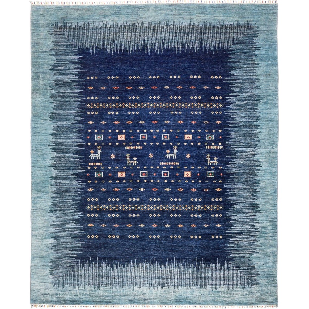 Tappeto Siva Pakistan grigio bianco 248x305