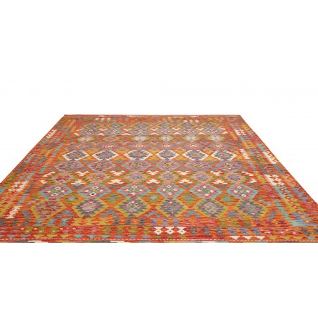 Tappeto Kilim Afghanistan rosso arancione 256x294