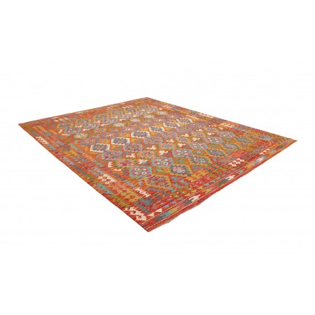 Tappeto Kilim Afghanistan rosso arancione 256x294