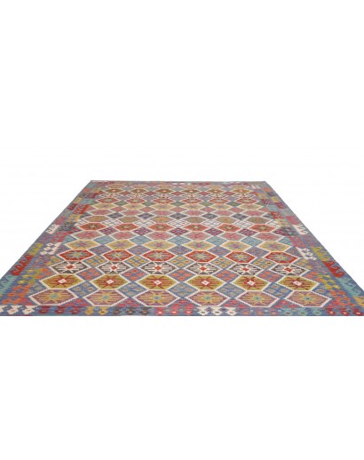 Tappeto Kilim Afghanistan bianco marrone 256x299