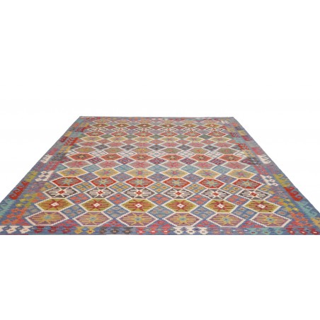 Tappeto Kilim Afghanistan bianco marrone 256x299