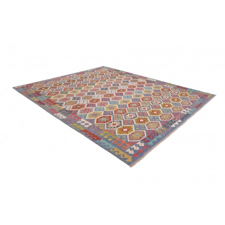 Tappeto Kilim Afghanistan bianco marrone 256x299
