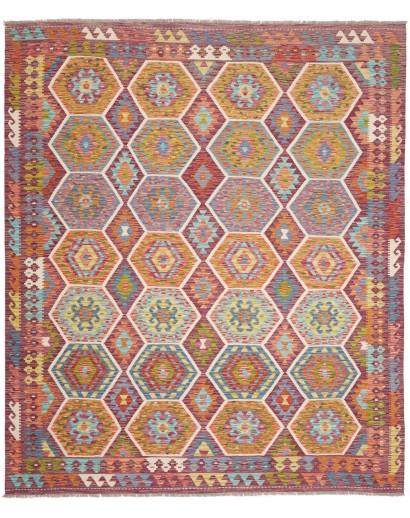Tappeto Kilim Afghanistan marrone 257x297