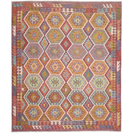 Tappeto Kilim Afghanistan marrone 257x297