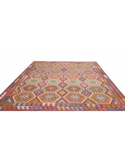 Tappeto Kilim Afghanistan marrone 257x297