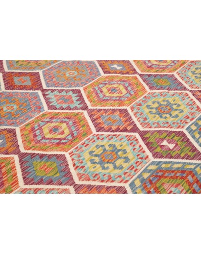 Tappeto Kilim Afghanistan marrone 257x297