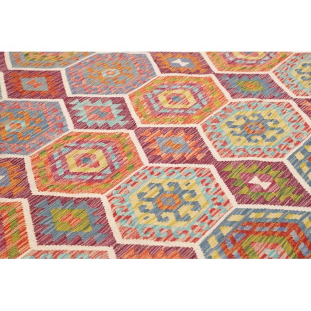 Tappeto Kilim Afghanistan marrone 257x297