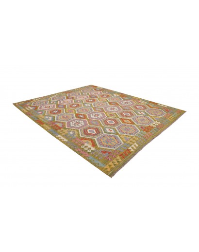 Tappeto Kilim Afghanistan marrone arancione 257x295