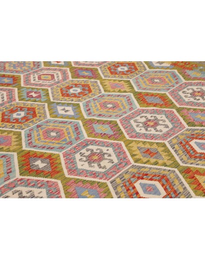 Tappeto Kilim Afghanistan marrone arancione 257x295