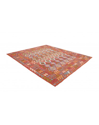 Tappeto Kilim Afghanistan rosso marrone 257x294