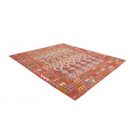 Tappeto Kilim Afghanistan rosso marrone 257x294