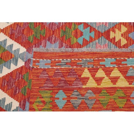Tappeto Kilim Afghanistan rosso marrone 257x294