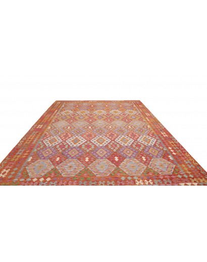 Tappeto Kilim Afghanistan marrone bianco 262x352