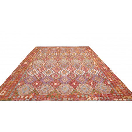 Tappeto Kilim Afghanistan marrone bianco 262x352