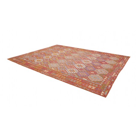 Tappeto Kilim Afghanistan marrone bianco 262x352