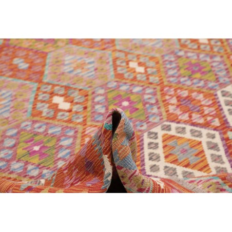 Tappeto Kilim Afghanistan marrone bianco 262x352