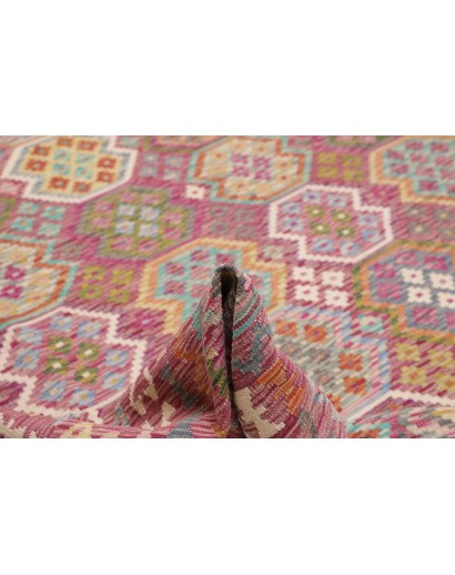 Tappeto Kilim Afghanistan marrone beige 266x343
