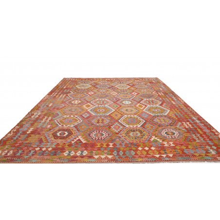 Tappeto Kilim Afghanistan rosso 305x388