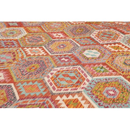 Tappeto Kilim Afghanistan rosso 305x388
