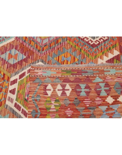 Tappeto Kilim Afghanistan rosso 305x388