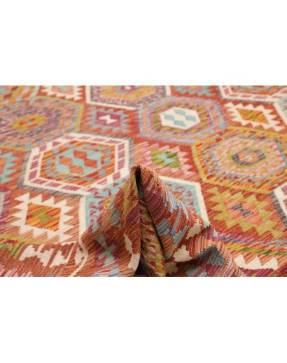 Tappeto Kilim Afghanistan rosso 305x388
