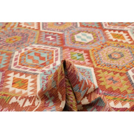 Tappeto Kilim Afghanistan rosso 305x388