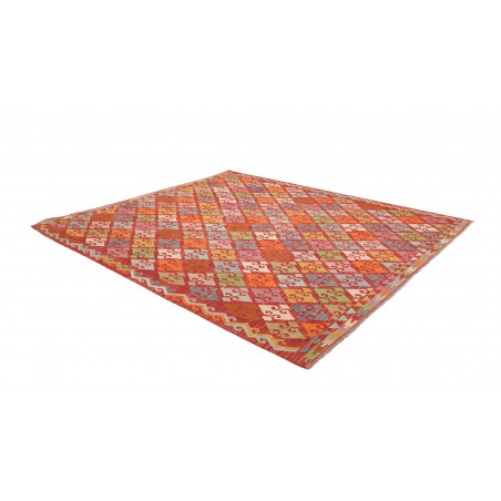 Tappeto Kilim Afghanistan rosso marrone 258x292