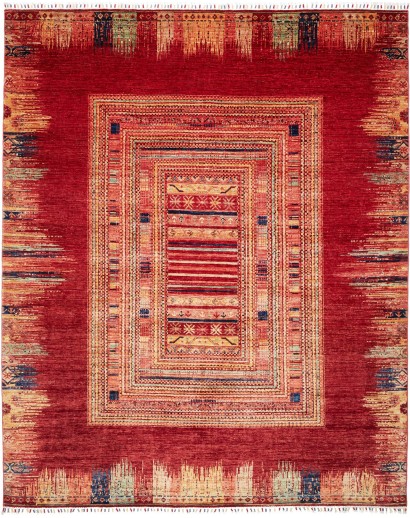 Tappeto Siva Pakistan marrone arancione 250x300