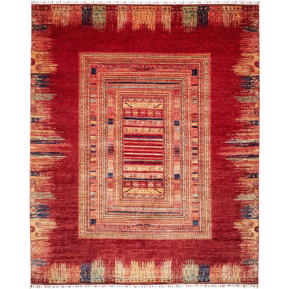 Tappeto Siva Pakistan marrone arancione 250x300