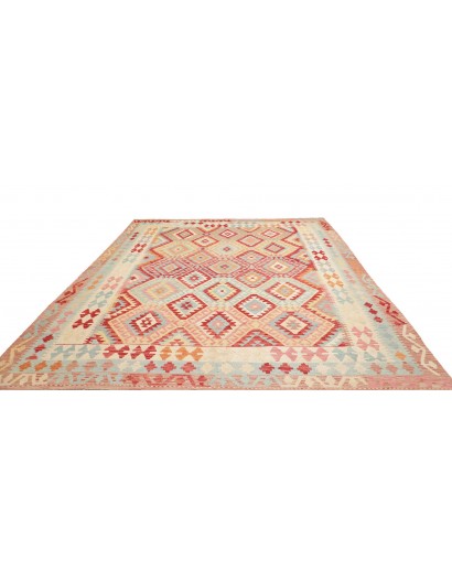 Tappeto Kilim Afghanistan beige rosso 263x335