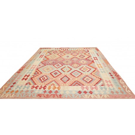 Tappeto Kilim Afghanistan beige rosso 263x335