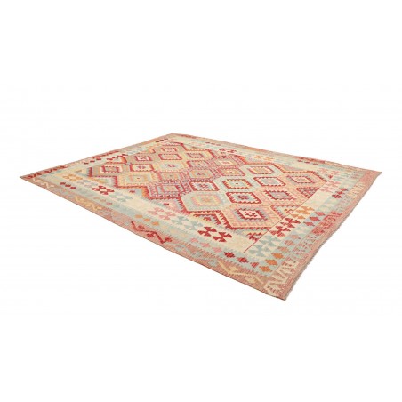 Tappeto Kilim Afghanistan beige rosso 263x335