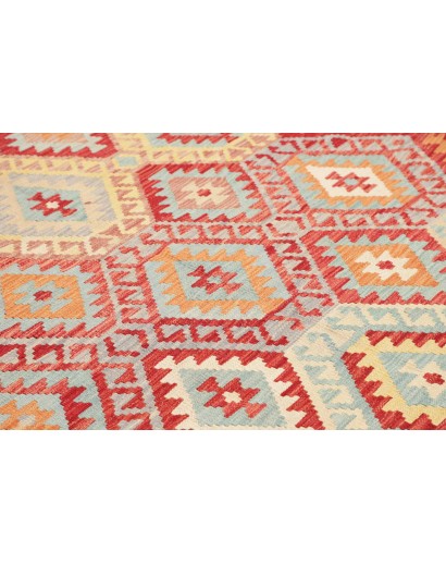 Tappeto Kilim Afghanistan beige rosso 263x335