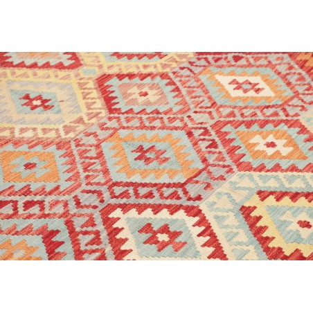 Tappeto Kilim Afghanistan beige rosso 263x335