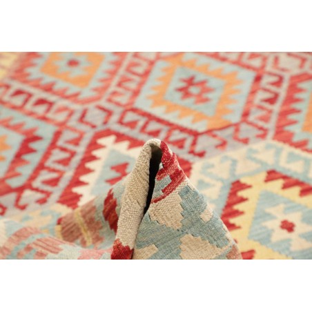 Tappeto Kilim Afghanistan beige rosso 263x335