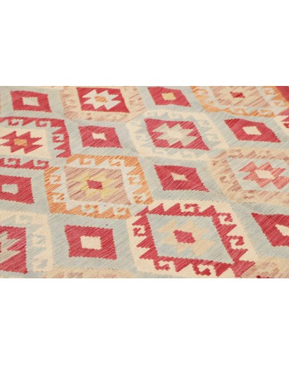 Tappeto Kilim Afghanistan beige rosso 265x334