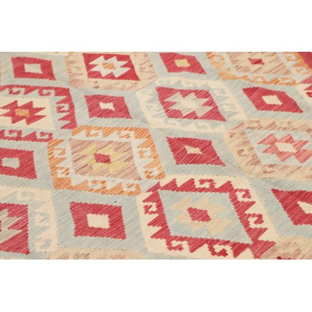 Tappeto Kilim Afghanistan beige rosso 265x334