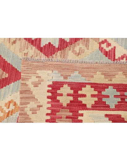Tappeto Kilim Afghanistan beige rosso 265x334